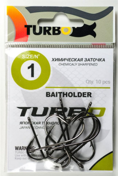 Крючки Turbo Baitholder (Black Nickel) 6 (10 шт)